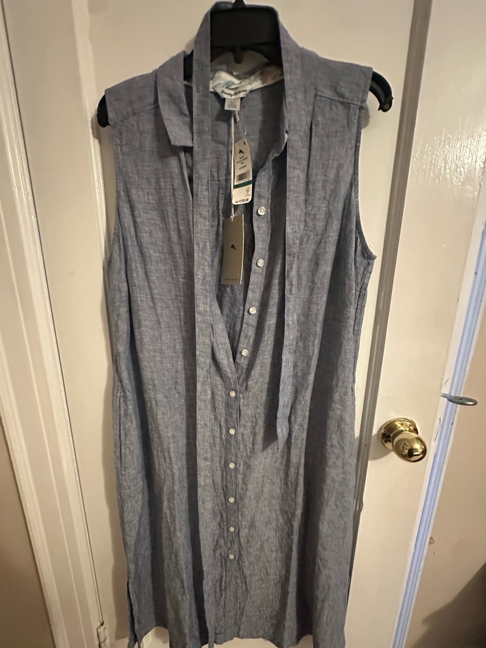 Tommy Bahama Sleeveless linen dress in Light Blue - Picture 3 of 4